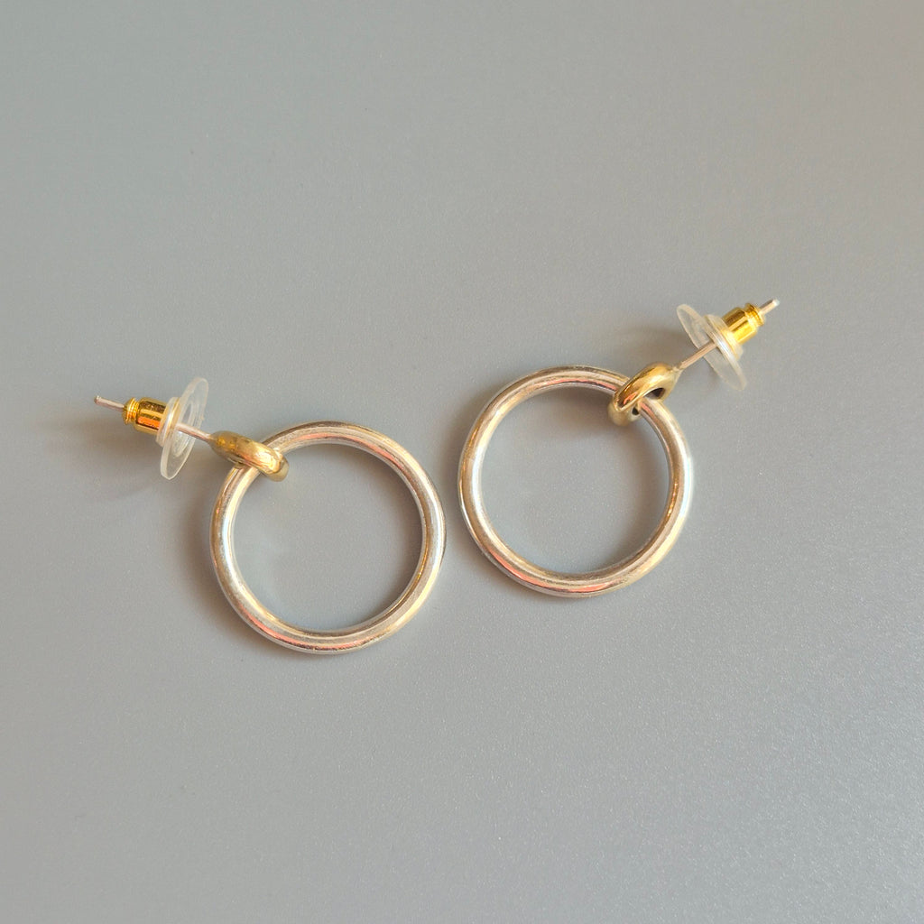 Silver hoop earrings