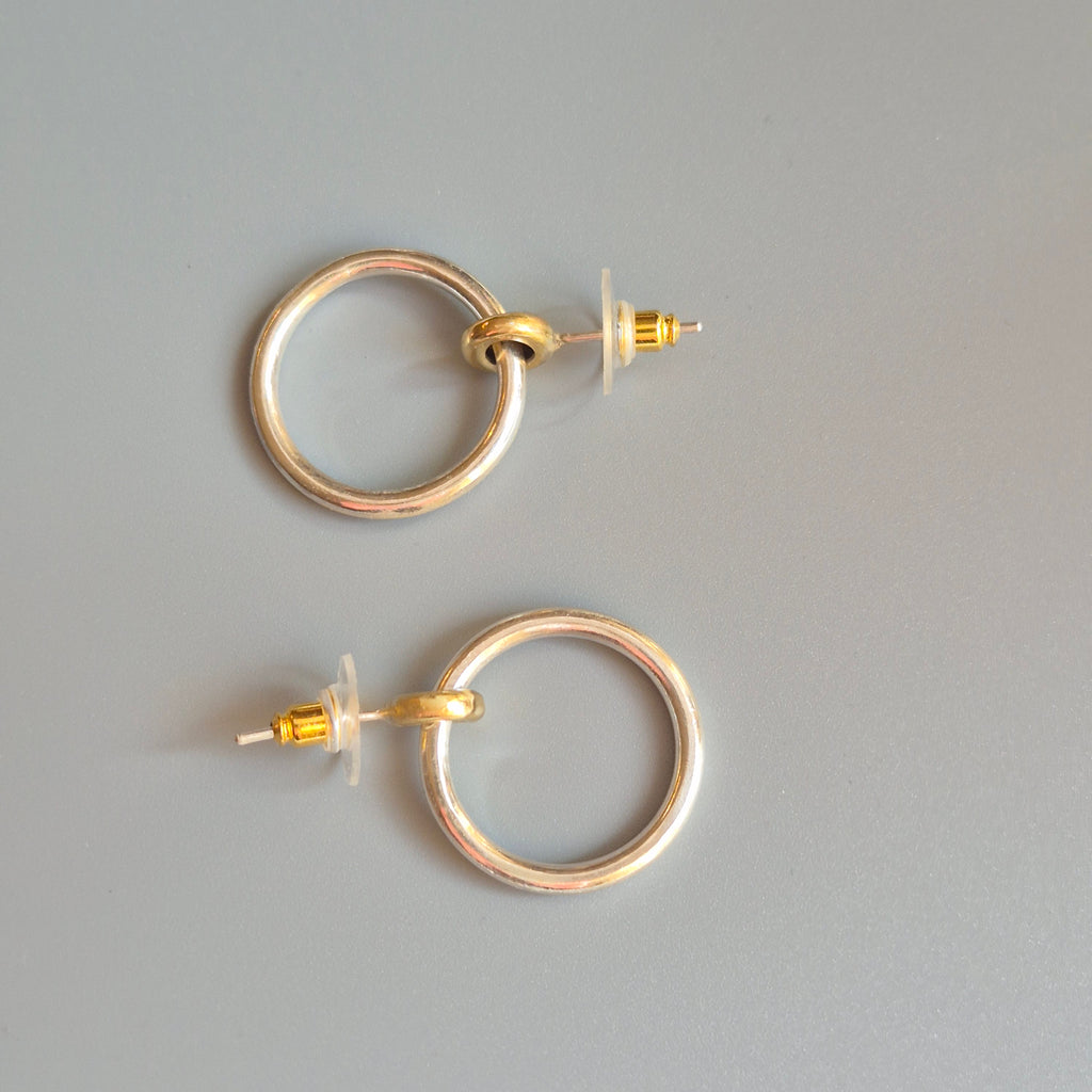Silver hoop earrings