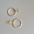 Silver hoop earrings