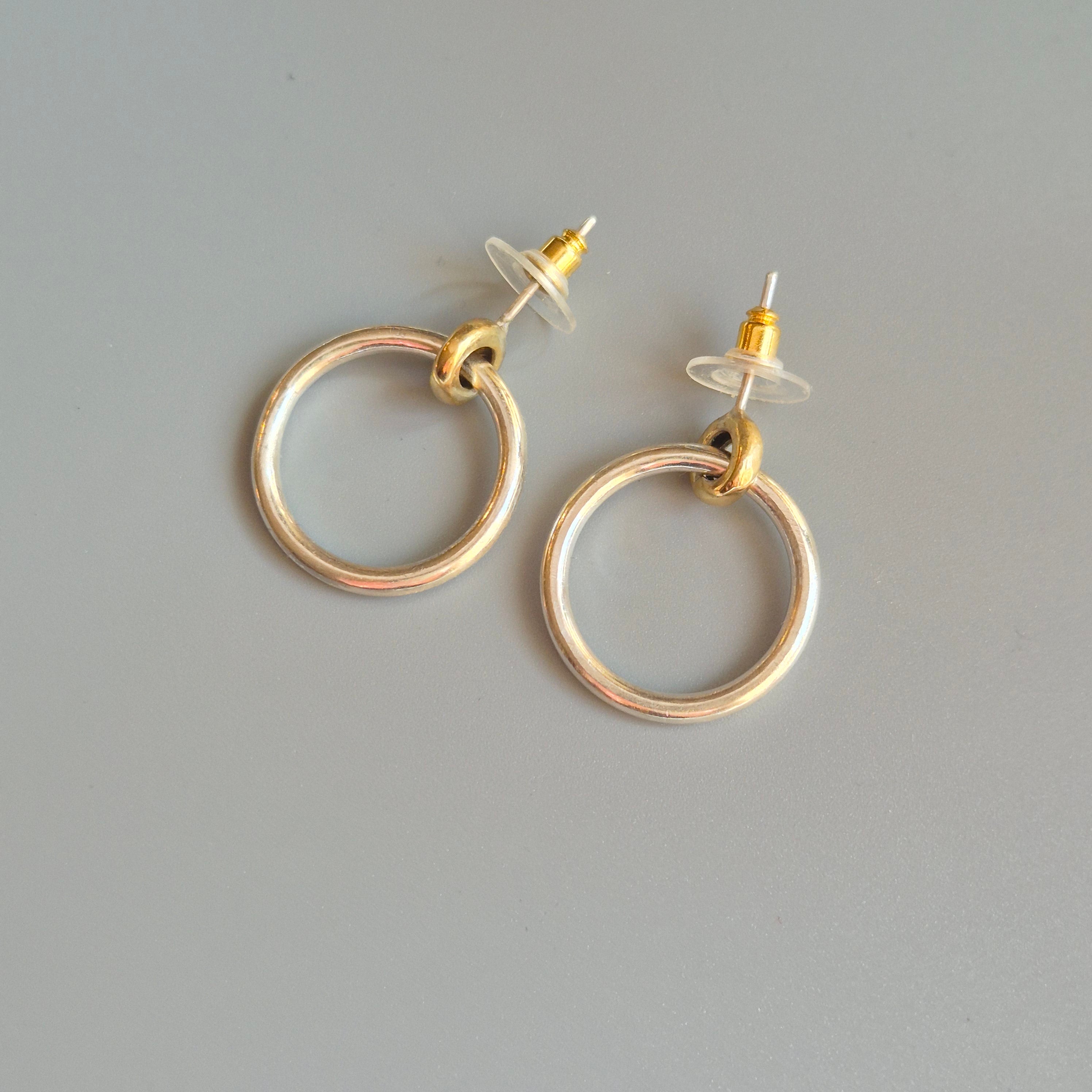 Silver hoop earrings